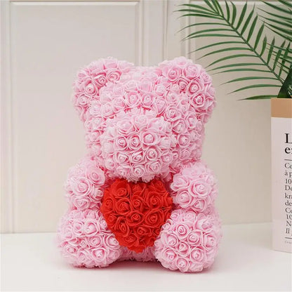 Rose Flower Bear Heart