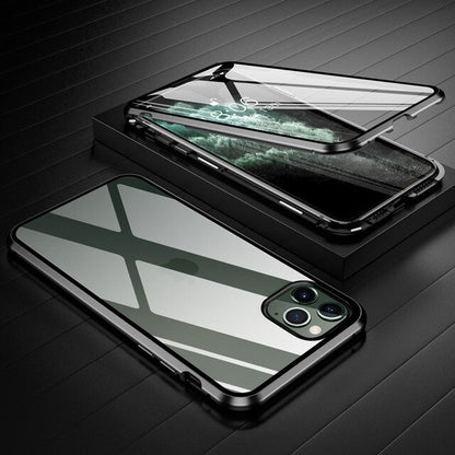 Magnetic phone case double side